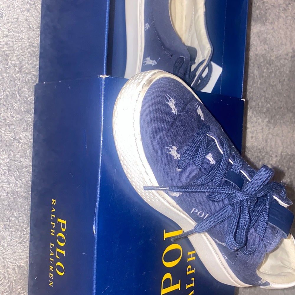 Navy Blue & White Polo